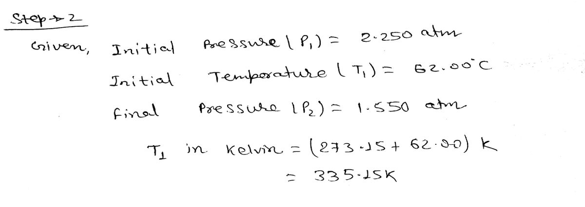 Chemistry homework question answer, step 2, image 1